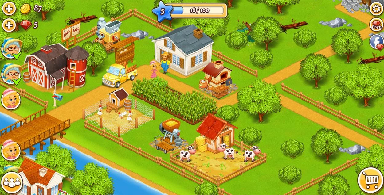 Farm City MOD APK Free Shopping