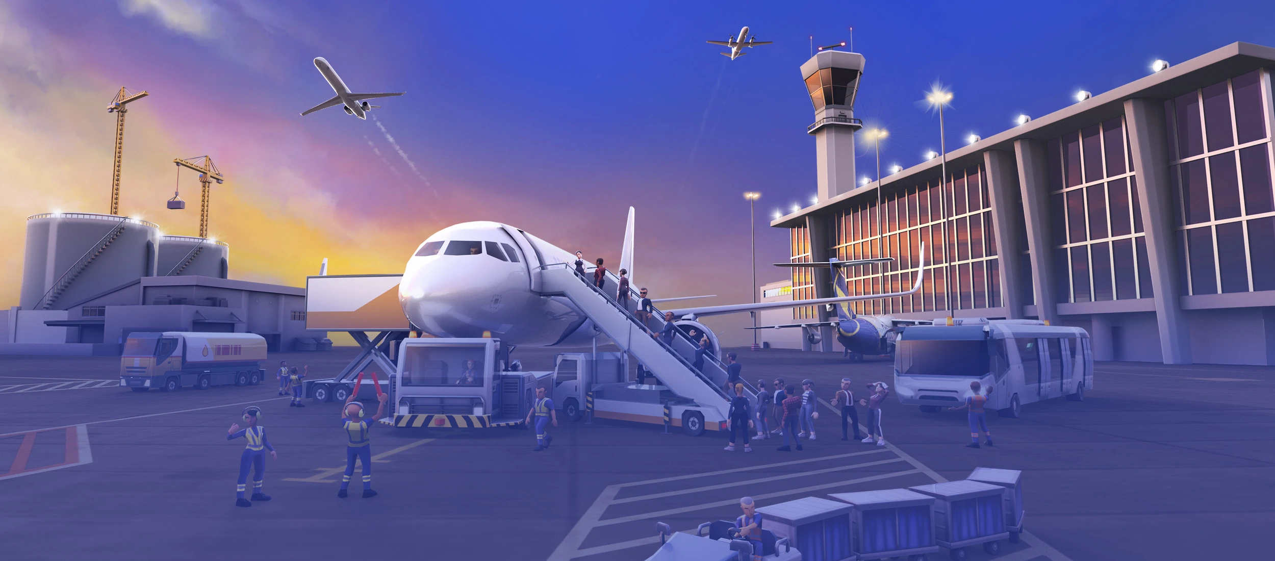 Airport Simulator First Class Mod Apk Max Level